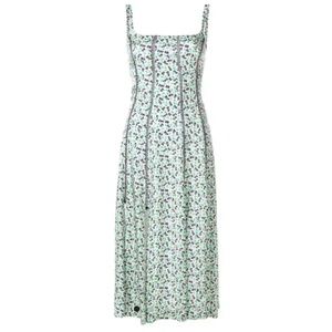ALEXACHUNG Floral Midi Dress